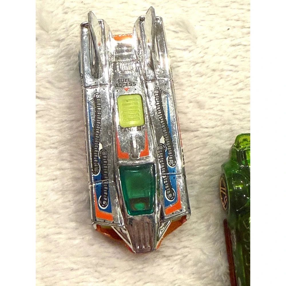 Hot‎ Wheels HW Space Fueler Chrome & Monteracer Translucent Green Diecast Lot